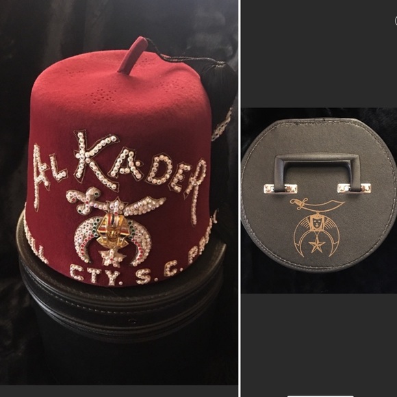 Shriners FEZ Hat Al Ka Der Yamhill Cty Pres VTG
